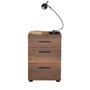 Hanah Home Kmd-530-Oo-1 Mesilla de Noche Oslo y Nogal 40x57x39 cm